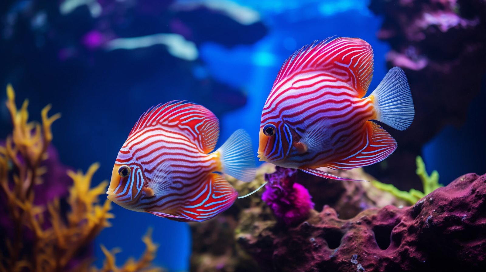 beautiful exotic colorful fish