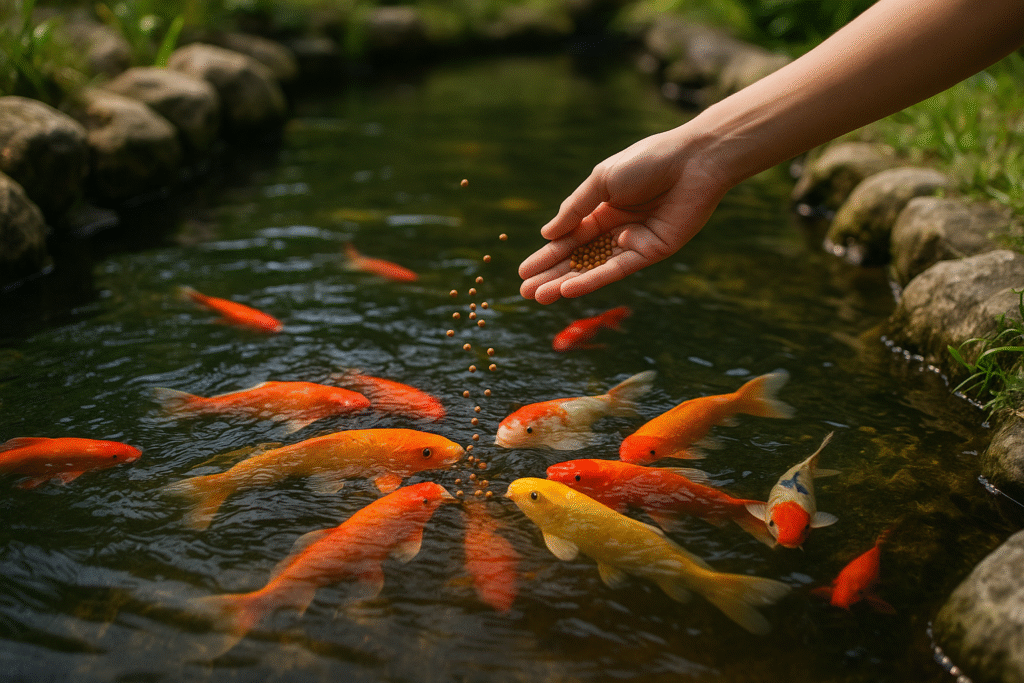 20250818 1517 aquarium feeding scene simple compose 01k2y932gkevwvz4cv17s8q8vt